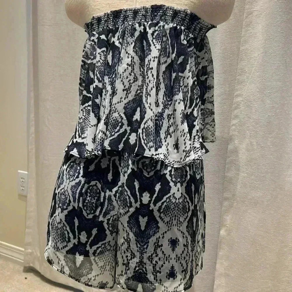 romper snake skin navy white small - Picture 4 of 6